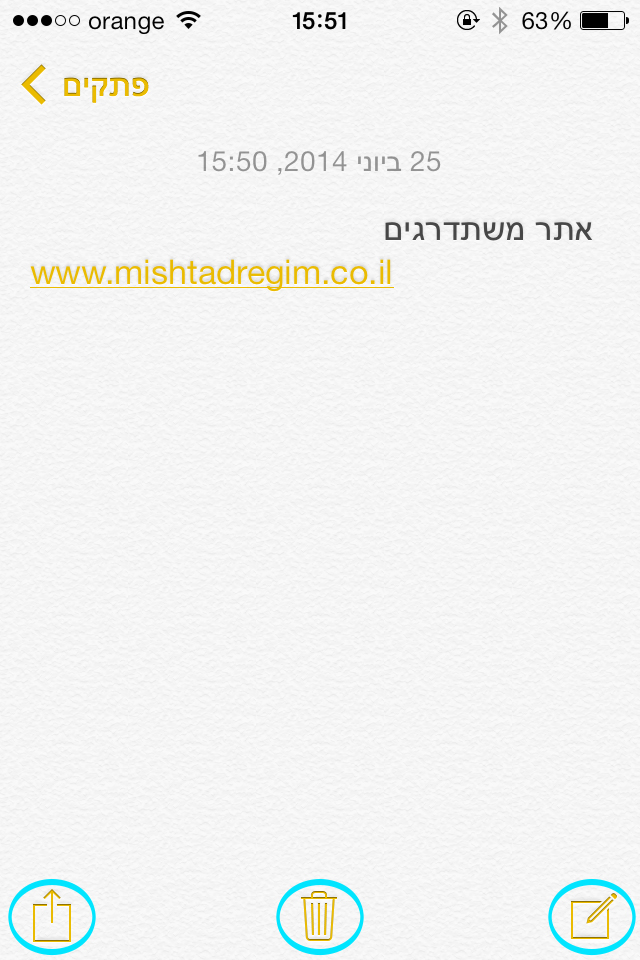 אפשרויות פתקים